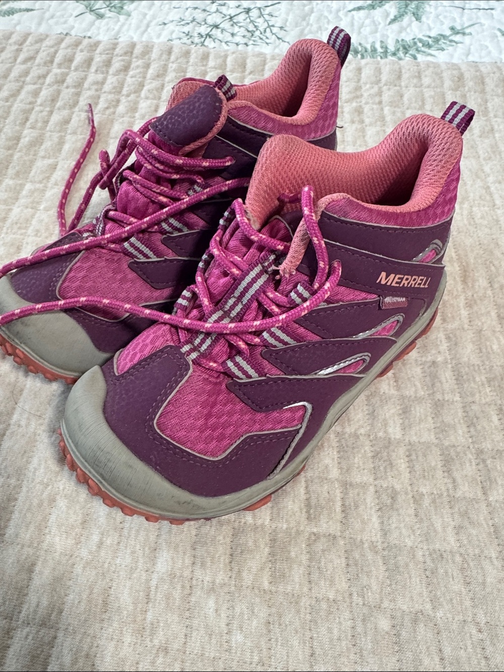Merrell Kids Purple and Pink Trail Sneakers